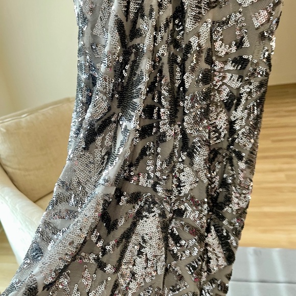 Dress The Population Sequin Body Con Mini Dress Made in USA Size Small - Picture 6 of 16